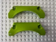 LEGO Technic, Panel Car Mudguard Arched #30 9 x 2 x 3 Straight Top 42531 Qty 2