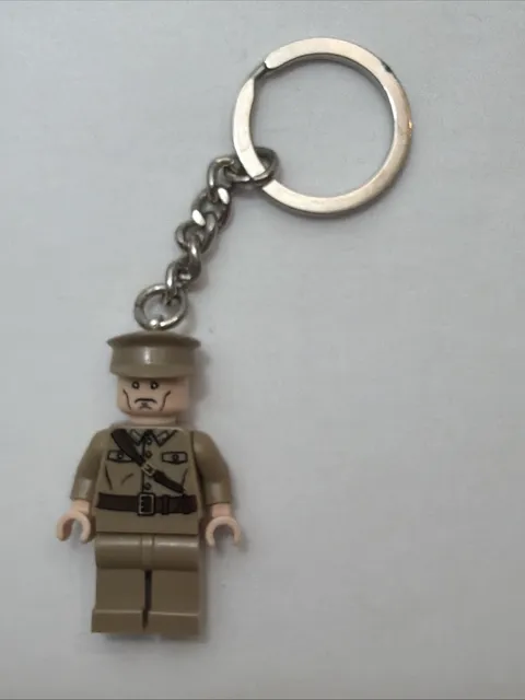 Lego Indiana Jones Colonel Dovchenko Minifigure Keychain - #852718 - 2009 - Rare