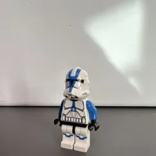 LEGO STAR WARS Clone Trooper Minifigure White & Blue Markings w/ Helmet
