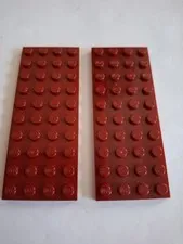 No 416 2x Lego plate 4x10.  3030 Dark Beige