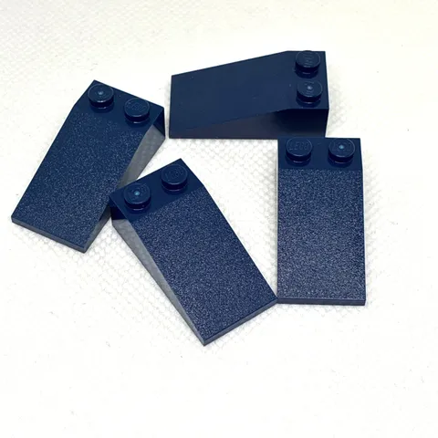 LEGO Parts - Dark Blue Slope 18 4 x 2 - No 30363 - QTY 4