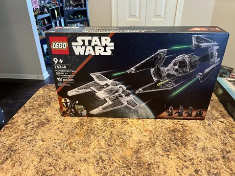 New Sealed LEGO Star Wars: Mandalorian Fang Fighter Vs. Tie Interceptor (75348)