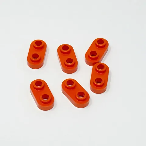 35480 LEGO Parts Plate Modified 1x2 Rounded w/ 2 Open Studs REDDISH ORANGE (6)