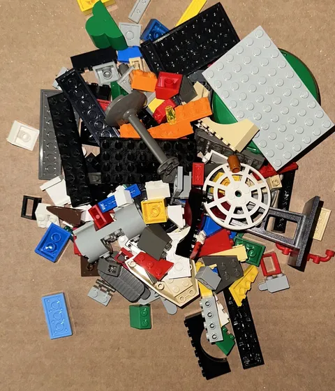 LEGO 1.5 Ponds Lot of Various Sized Pieces with Mixed Colors