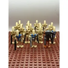 LEGO Star Wars Battle Droid Lot Tan B1 Super Battle Droid Pilots Blasters 19pc