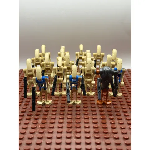 LEGO Star Wars Battle Droid Lot Tan B1 Super Battle Droid Pilots Blasters 19pc