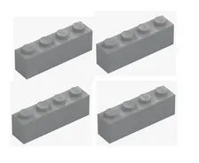LEGO ® 4x brick 1x4 light grey medium stone grey 3010 4211394 brick brick New