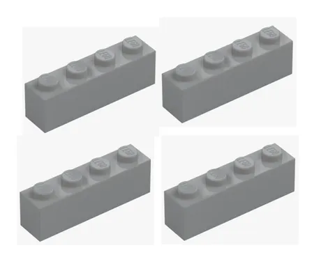 LEGO ® 4x brick 1x4 light grey medium stone grey 3010 4211394 brick brick New