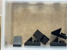 LEGO Parts - Black Slope 45 2 x 1 with 2/3 Cutout - No 92946 - QTY 5