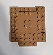 LEGO Tan Medium Nougat Brick 8x8x2/3 w/ 1x4 Indentations Part 15624