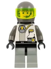 LEGO® Minifigure Space sp008 Exploriens Dark Gray Helmet and Radio Torso