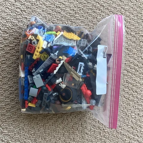 LEGO Bulk Lot Mixed Assorted Bricks Pieces Parts, Multicolor, Plastic, Bag