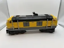 LEGO CITY 7939 Yellow Cargo Train Locomotive w/ 2 Minifigs Used