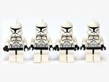 LEGO Star Wars Clone Trooper Phase 1 Minifigure Lot of 4 sw0201 #2