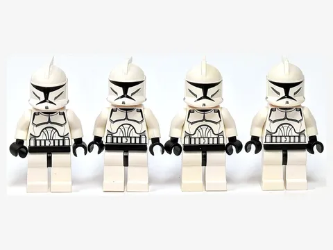 LEGO Star Wars Clone Trooper Phase 1 Minifigure Lot of 4 sw0201 #2