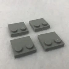 LEGO 33909 Light Bluish Gray Tile, Modified 2 x 2 with Studs on Edge (x4)