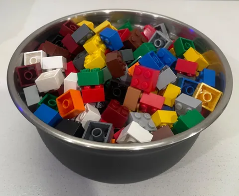 LEGO 2x2 Bricks 3003 Genuine Parts Lot of 25 Choose Color Clean Used