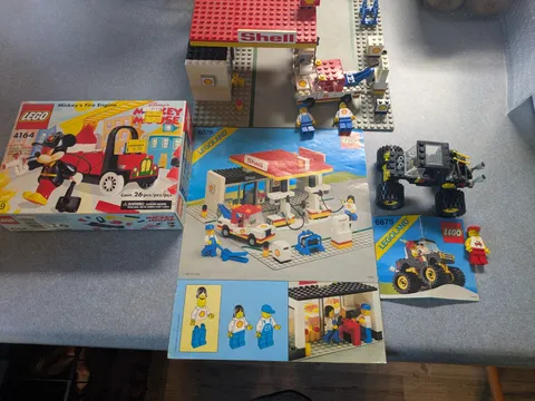 Vintage Lego Sets 6378 Shell Station (Incomplete), 6675 Truck and Sealed 4164