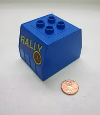 Lego Duplo Rally Train Freight Hopper Container Box Piece Part Blue Block