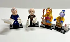 Muppets Lego Minifigures Set Of 4 Gonzo, Janis, Waldorf, & Staler