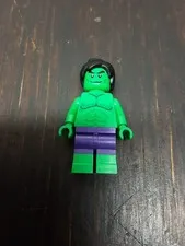 LEGO MINIFIGURE MARVEL SUPERHEROES HULK - DARK PURPLE PANTS