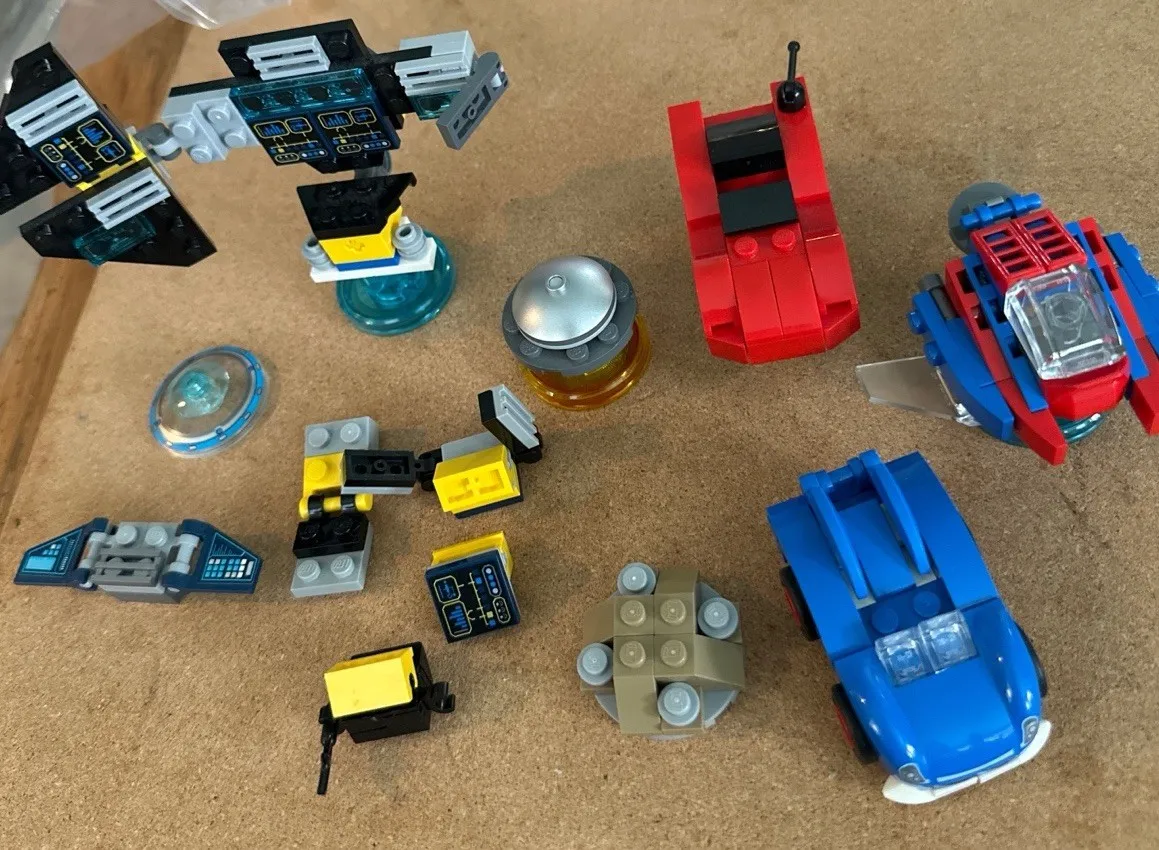 LEGO Dimensions Lot - Sonic Speed Star, Batmobile, Spy Hunter & Assorted Parts
