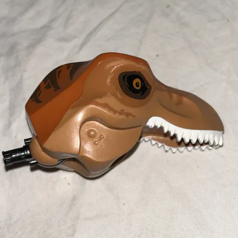 LEGO Jurassic World Minifigure Animal Part Dark Orange Head Only for T Rex