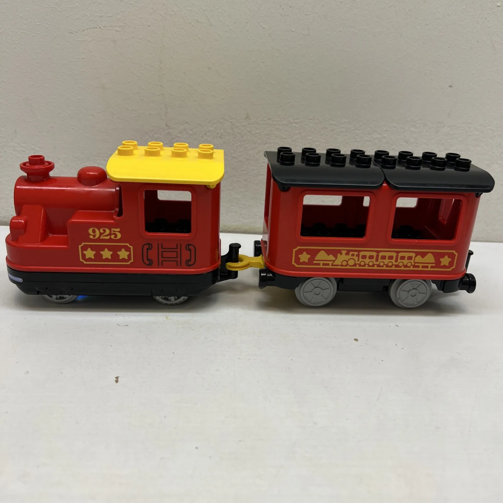 LEGO Duplo 10874 Push Motorized Red Locomotive Train with Passenger Car Retired