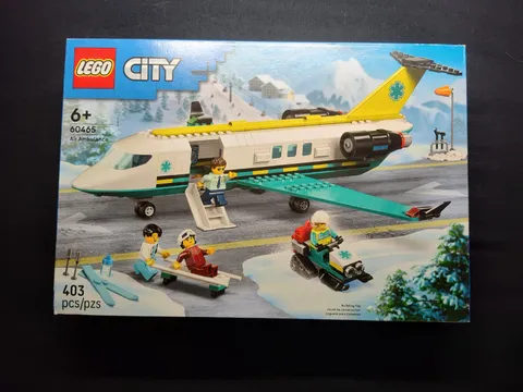 LEGO City Air Ambulance 60465 Emergency Plane Set 403 Pieces New in Box