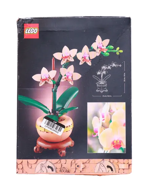 LEGO Botanicals Mini Orchid Building Set - Artificial, Fake Orchid for Home Deco