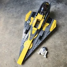 Lego Star Wars Anakin's Jedi Starfighter w/ R2D2 Minifig 7669, Incomplete 95%+