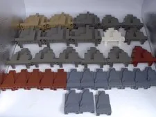 Lego Lot Of Various Castle Rock Walls -31 Pieces