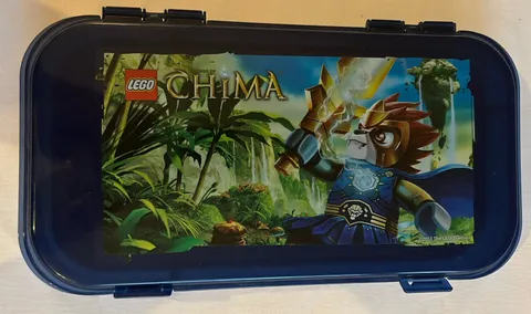 Lego 2013 Legends Of CHIMA Minifigure Storage Case Blue Building Block Container