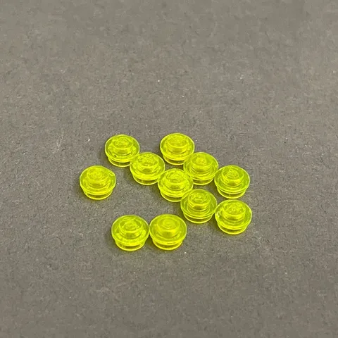 Lego 6141 30052 Transparent Neon Green Replacement Parts Pieces Lot of 11