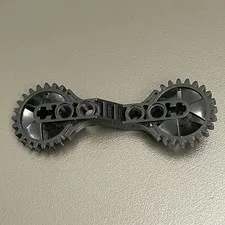 Lego 32311 Monoarm 24 Tooth Geared Ends Black Replacement Add-on Part Piece