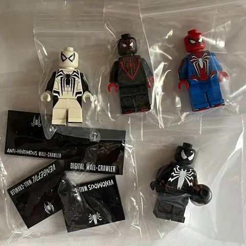 LEGO Spider-Man PS4 PS5 Custom printed mini figures FST Firestartoys 4 minifigs