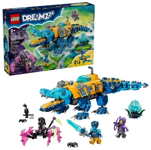 LEGO DREAMZzz Crocodile Submarine 71512 Building Toy 2-in-1 Set 8+, New, Sale