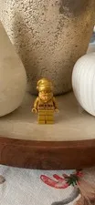LEGO Gold Minifigure Figure - Gold Santa