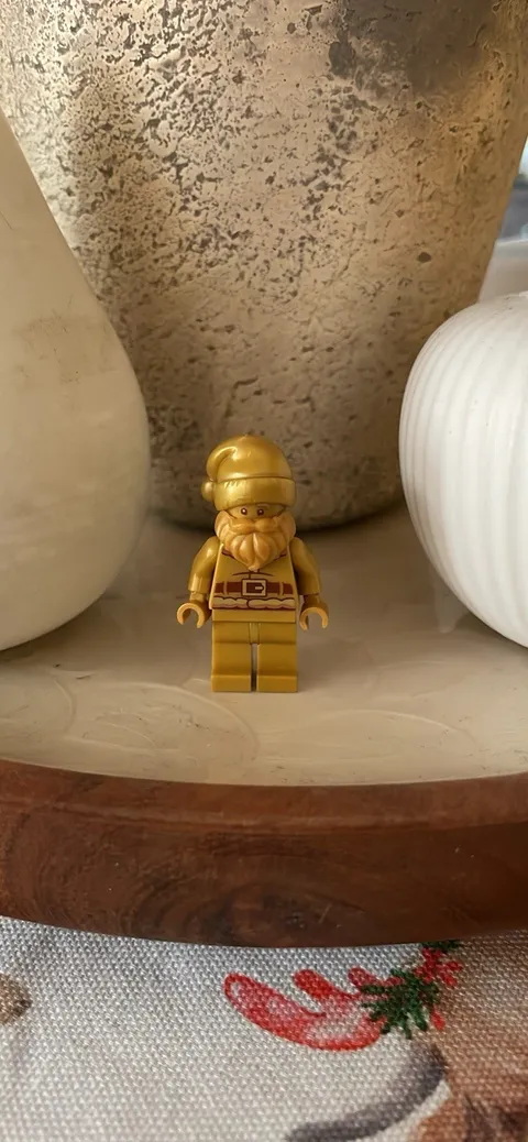 LEGO Gold Minifigure Figure - Gold Santa