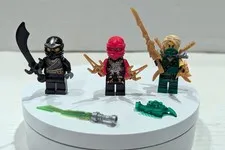 LEGO NINJAGO LOT of 3 Minifigures - Kai 70739 - Lloyd Tournament Robe - Cole