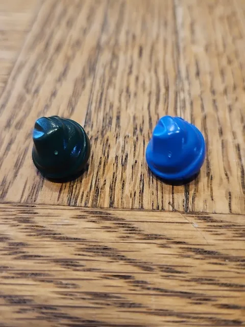 Lot of 2 LEGO Pirate Hats: Blue and Green