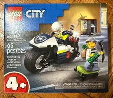 LEGO 60455 City Police Motorcycle Chase Building Toy for Kids BRAND NEW