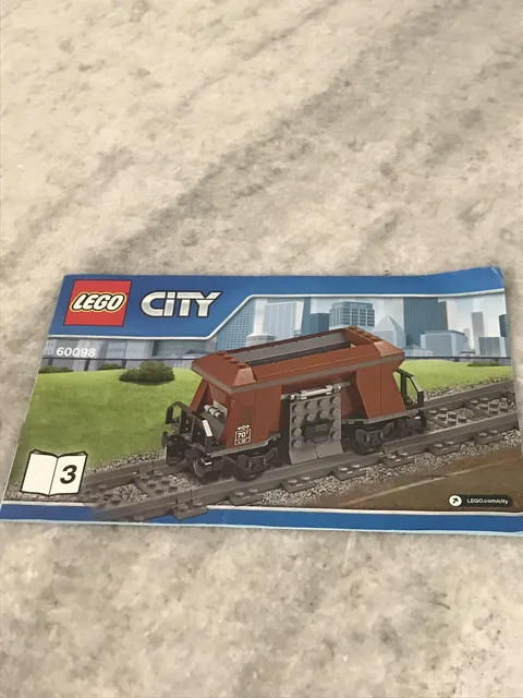 LEGO City 60098 Heavy-Haul Train Instruction Manual Booklet 3 Only Original