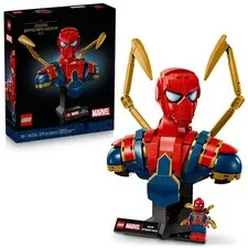 LEGO Marvel 76326 Iron Spider-Man Bust Collectible Display Set 18+, NEW