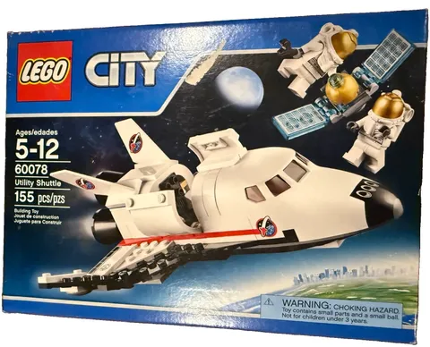 LEGO City Space Utility Shuttle 60078 Complete Set 155 pcs Box Brick Separator