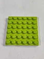 LEGO Parts ● Lime Green Plate 6 x 6 Square ● # 3958 ● QTY 1