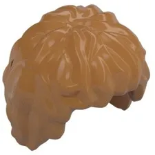Lego NEW Bilbo Baggins LOTR MINIFIG HAIR Medium Nougat Wig Part 10048 D37