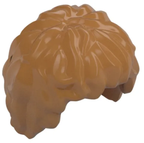 Lego NEW Bilbo Baggins LOTR MINIFIG HAIR Medium Nougat Wig Part 10048 D37