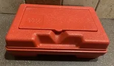 Classic Lego Red Storage Brick Carrying Case VTG 1982 Size 11” X 7” Made In USA