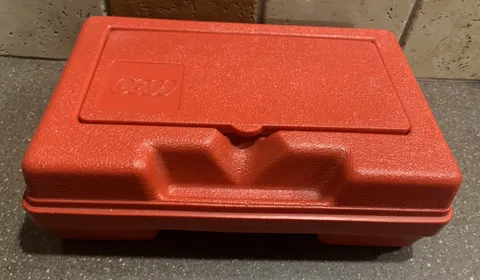 Classic Lego Red Storage Brick Carrying Case VTG 1982 Size 11” X 7” Made In USA